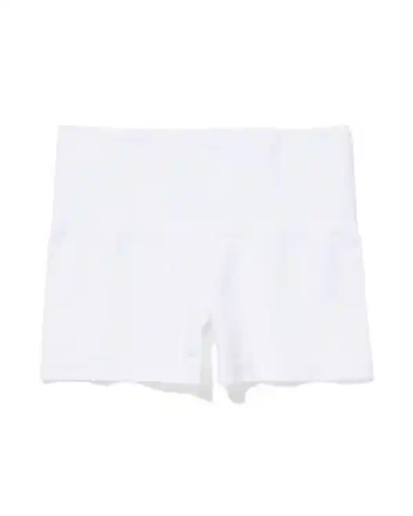 Bild 2 von Figurfreundliche Shorts aus Baumwolle, leicht figurformend weiß