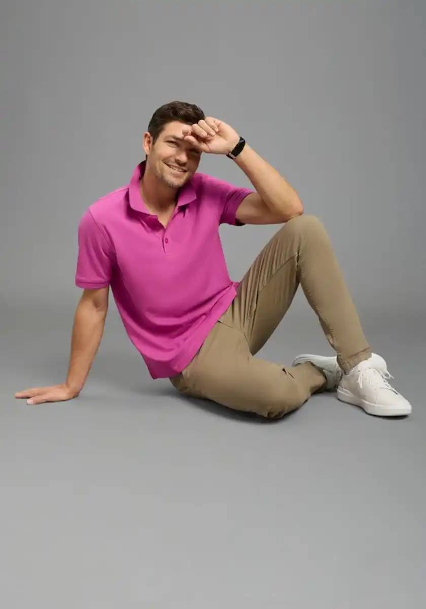 Bild 1 von Man's World Poloshirt Kurzarm, lockere Passform, unifarben