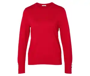 Feinstrickpullover, rot