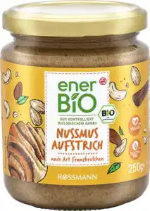enerBiO Nussmus Aufstrich nach Art Franzbrötchen, 250 g
