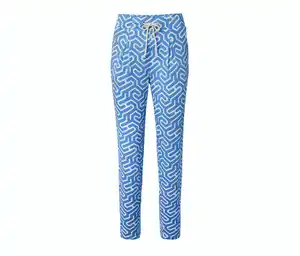 Bedruckte Jerseyhose, blau