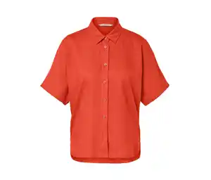 Leinenbluse, orange
