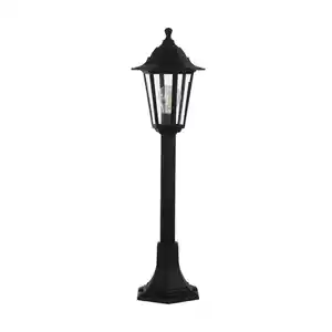 Aussenstehleuchte, Schwarz, Kunststoff, Glas, länglich,länglich, 17x100x19.5 cm, Lampen & Leuchten, Außenbeleuchtung, Außenleuchten