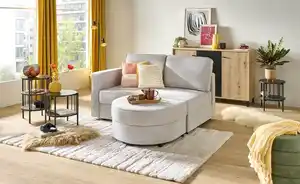Sofa 2-sitzig mit Hocker Arjana