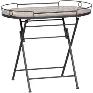 GARTENBEISTELLTISCH 380831, Schwarz, Multicolor