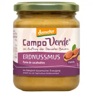Campo Verde Bio Demeter Erdnussmus crunchy 250g