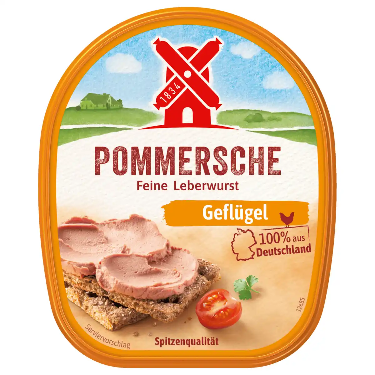 Bild 1 von Rügenwalder Mühle Pommersche Gutsleberwurst 100% Geflügel 125g