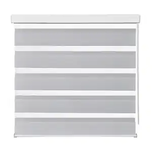 Doppelrollo Thomas in Grau ca. 90x210cm, Grau