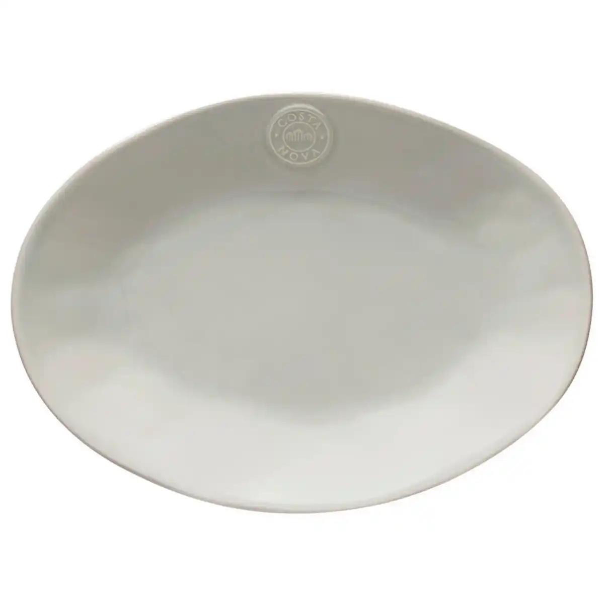 Bild 1 von Costa Nova Servierplatte Nova, Hellgrau, Keramik, oval, 22x3x30 cm, Handmade in Europe, Tischkultur & Servieren, Servierplatten