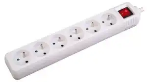 STECKDOSENLEISTE FNBK06E, Weiß