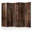 Bild 1 von artgeist Paravent, Braun, Cappuccino, Holz, Textil, Kiefer, massiv, Holzoptik, 225x172x3 cm, Motiv auf Vorder- und Rückseite, Wohnzimmer, Raumteiler & Paravents, Paravents
