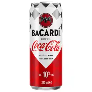 Bacardi Rum und Coca-Cola 0,33l