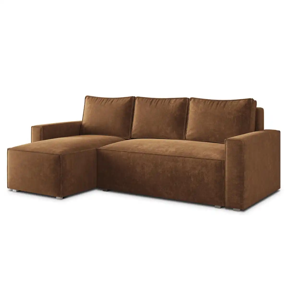Bild 1 von Masseno Ecksofa, Hellbraun, Textil, 3-Sitzer, L-Form, 232x140 cm, Wohnzimmer, Sofas & Couches, Wohnlandschaften, Ecksofas