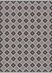 Flachwebeteppich Phoenix ca. 160x230cm, Anthrazit, Grau