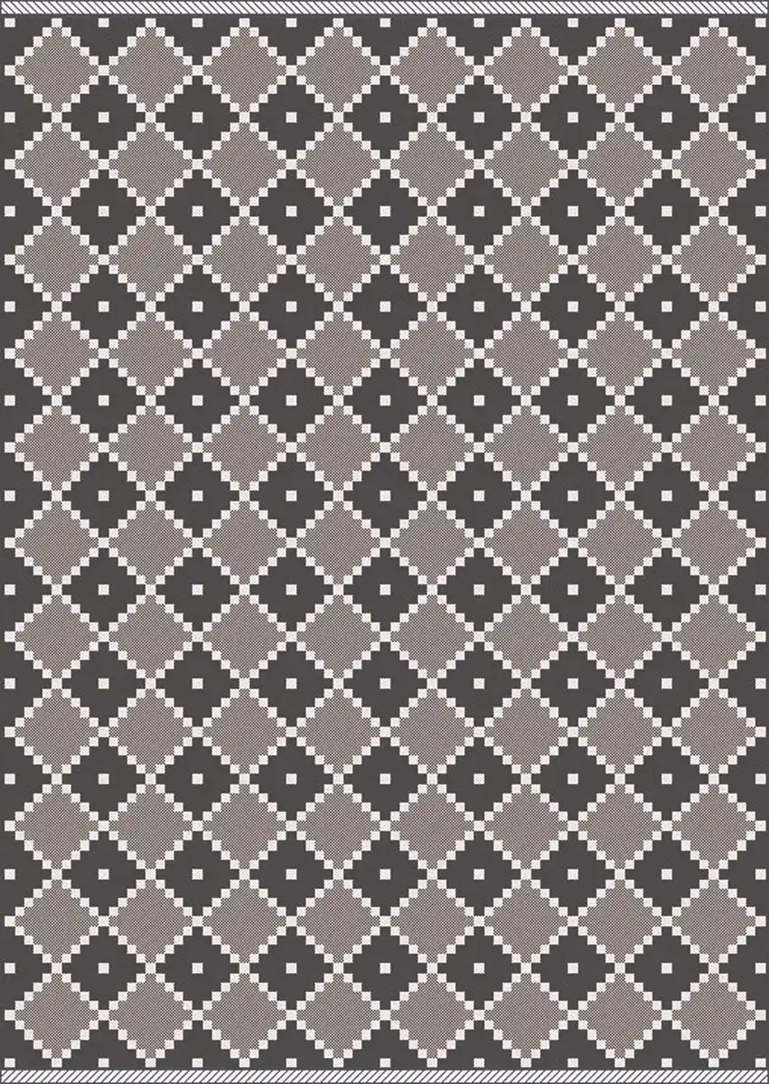 Bild 1 von Flachwebeteppich Phoenix ca. 160x230cm, Anthrazit, Grau