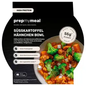 Prepmymeal Süsskartoffel Hähnchen Bowl 500g
