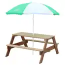 Bild 1 von Kinder-Gartenset, Braun, Grün, Weiß, Holz, Hemlocktanne, 97.7x48.7x95 cm, CE, FSC 100%, Gartenmöbel, Kinder-Gartenmöbel