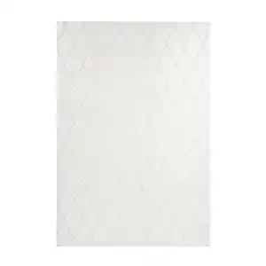Kayoom Teppich Vivica 225 Weiß / Creme, Creme, Weiß, Textil, Struktur, rechteckig, 80x150 cm, pflegeleicht, Teppiche & Böden, Teppiche, Moderne Teppiche