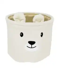 Aufbewahrungskorb Bär, Beige