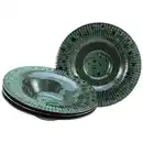 Bild 1 von Creatable Gourmetteller Allegra Magic Green, Schwarz, Dunkelgrün, Keramik, 4-teilig, Abstraktes, rund, stapelbar, Essen & Trinken, Geschirr, Teller, Speiseteller