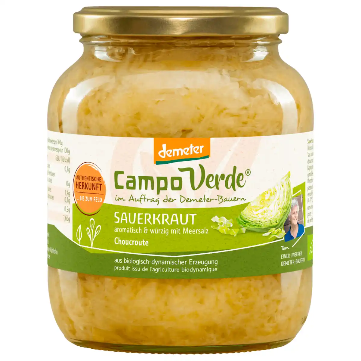 Bild 1 von Campo Verde Bio Demeter Sauerkraut 650g