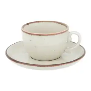 Espressotasse mit Untertasse Capri Creme, Creme