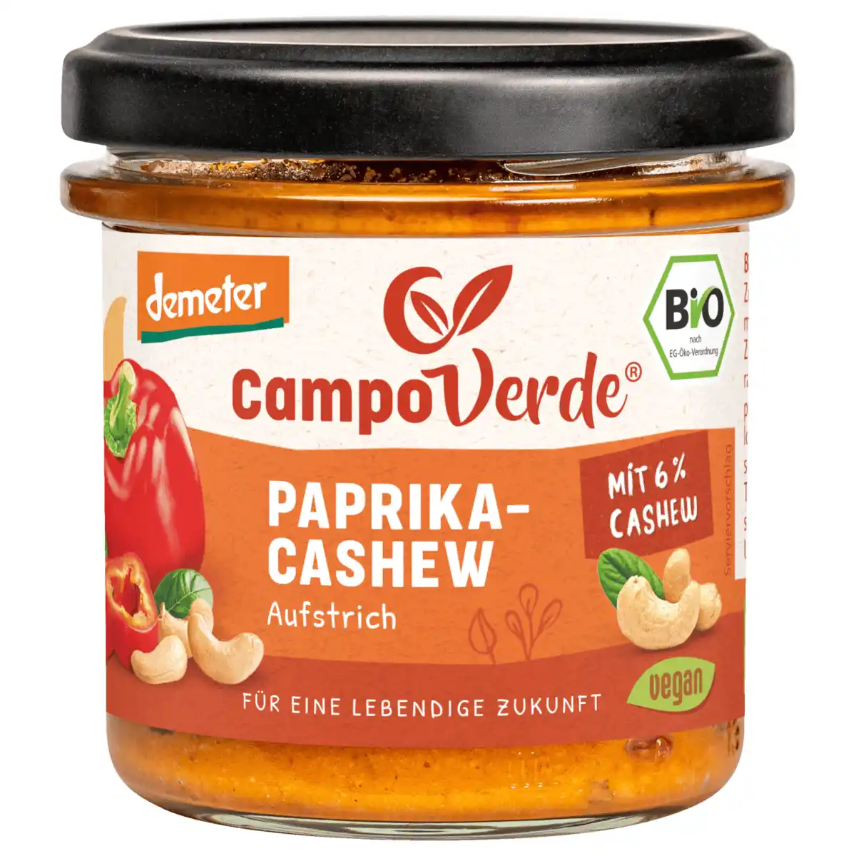 Bild 1 von Campo Verde Bio Demeter Paprika-Cashew Aufstrich 135g