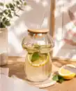 Bild 1 von Trinkglas im Pilz-Design, transparent