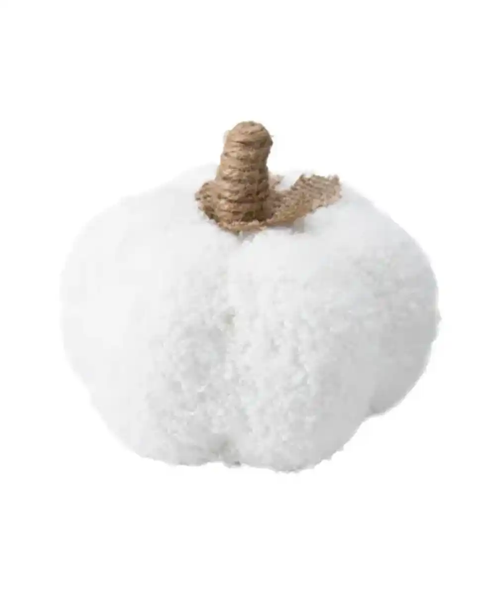 Bild 1 von Deko-Kürbis Bouclé, weiß
