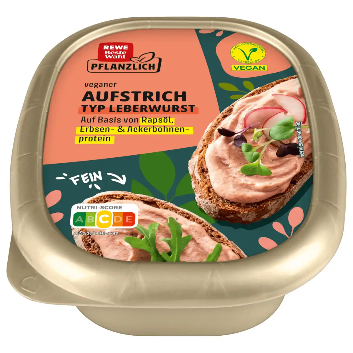 Bild 1 von REWE Beste Wahl Aufstrich Typ Leberwurst fein vegan 125g