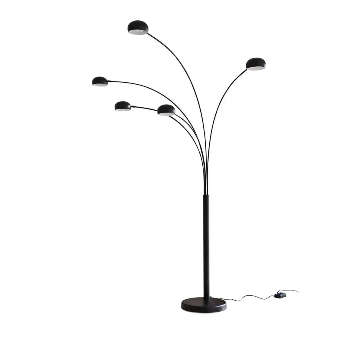Bild 1 von P & B Bogenleuchte, Schwarz, Metall, 150x205x36 cm, schwenkbar, Flexarm, Lampen & Leuchten, Innenbeleuchtung, Stehlampen, Bogenlampen
