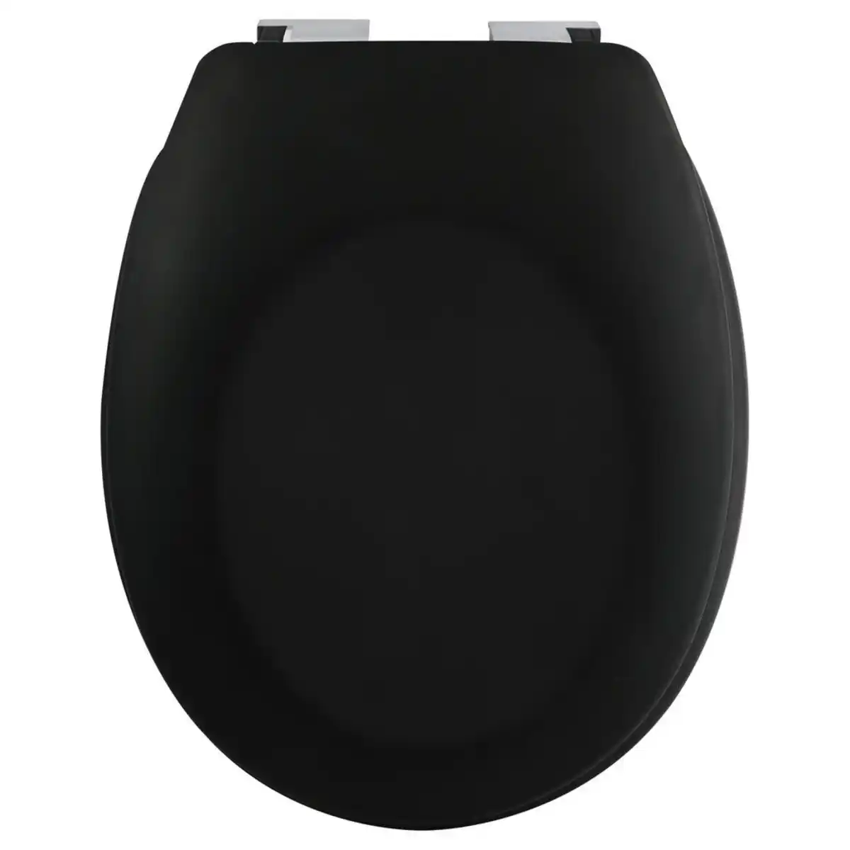 Bild 1 von Spirella Wc-Sitz, Schwarz, Kunststoff, 37x5 cm, Deckel mit Absenkautomatik, passend für alle handelsüblichen WCs, Antirutschnoppen, Badezimmer, WC Ausstattung, WC Sitze