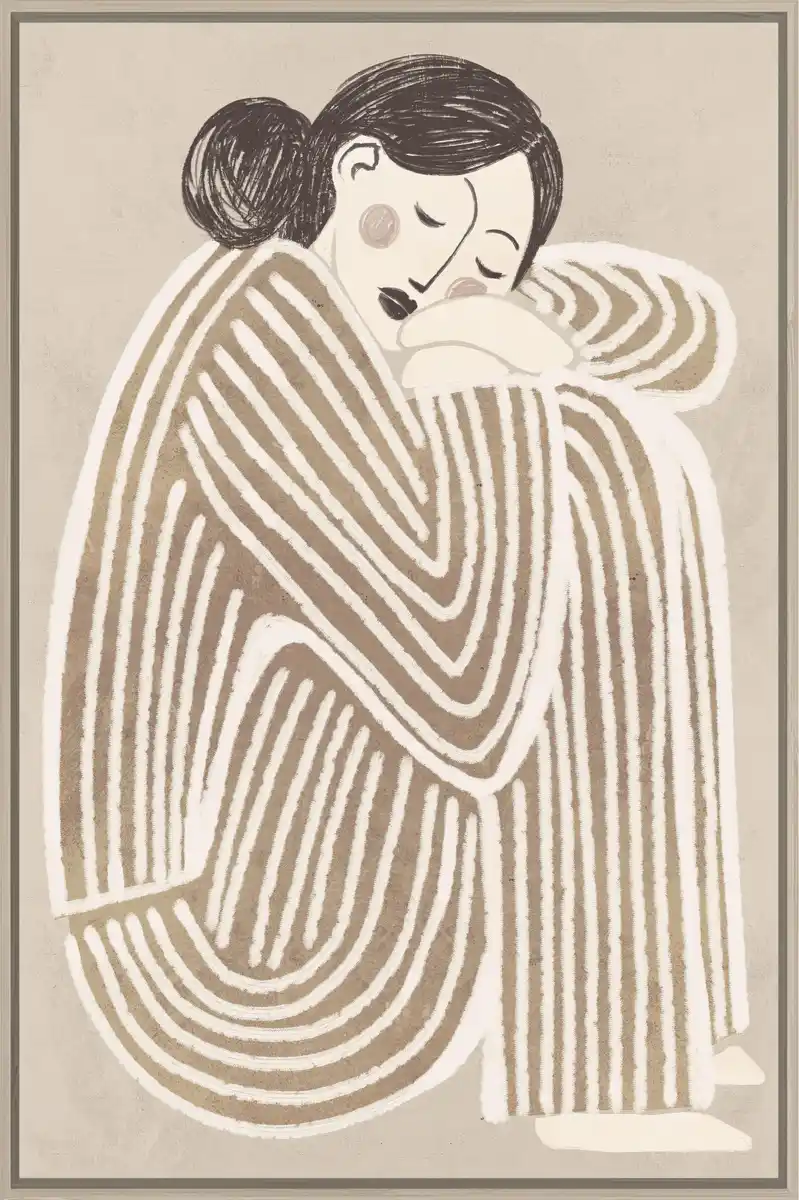 Bild 1 von Keilrahmenbild Lotta ca. 60x90cm, Naturfarben, Schwarz, Beige