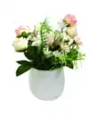 Bild 1 von Kunstblumen im Topf, weiß