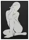 Bild 1 von Keilrahmenbild Denise in Schwarz ca. 60x90cm, Schwarz, Weiß