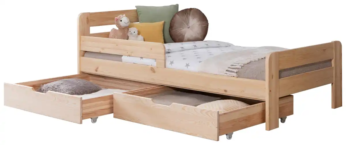 Bild 1 von Bett Bennet mit Schubkasten ca. 90x200 cm Kiefer Natur, Naturfarben