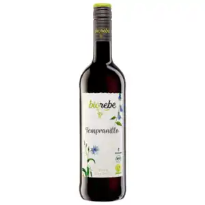 Biorebe Bio Rotwein Tempranillo trocken 0,75l