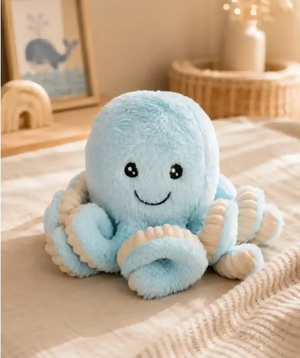 Bild 1 von Plüschtier Oktopus, blau