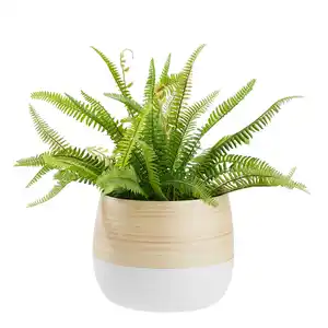 Übertopf Naturelle Ø ca. 22cm, Naturfarben, Weiß
