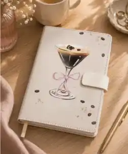 Notizbuch mit Magnetverschluss, Beige