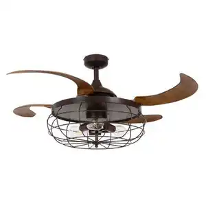 P & B Deckenventilator Fanaway Industri, Metall, 50 cm, Fernbedienung, Sommerbetrieb, Winterbetrieb, geräuscharm, einfache Installation, Freizeit, Heizen & Kühlen, Ventilatoren, Deckenventilatoren