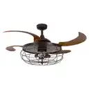Bild 1 von P & B Deckenventilator Fanaway Industri, Metall, 50 cm, Fernbedienung, Sommerbetrieb, Winterbetrieb, geräuscharm, einfache Installation, Freizeit, Heizen & Kühlen, Ventilatoren, Deckenventilatoren