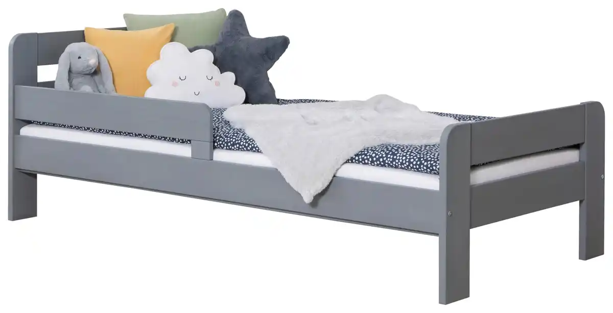 Bild 1 von Bett Bennet mit Matratze ca. 90x200 cm Hellgrau, Hellgrau
