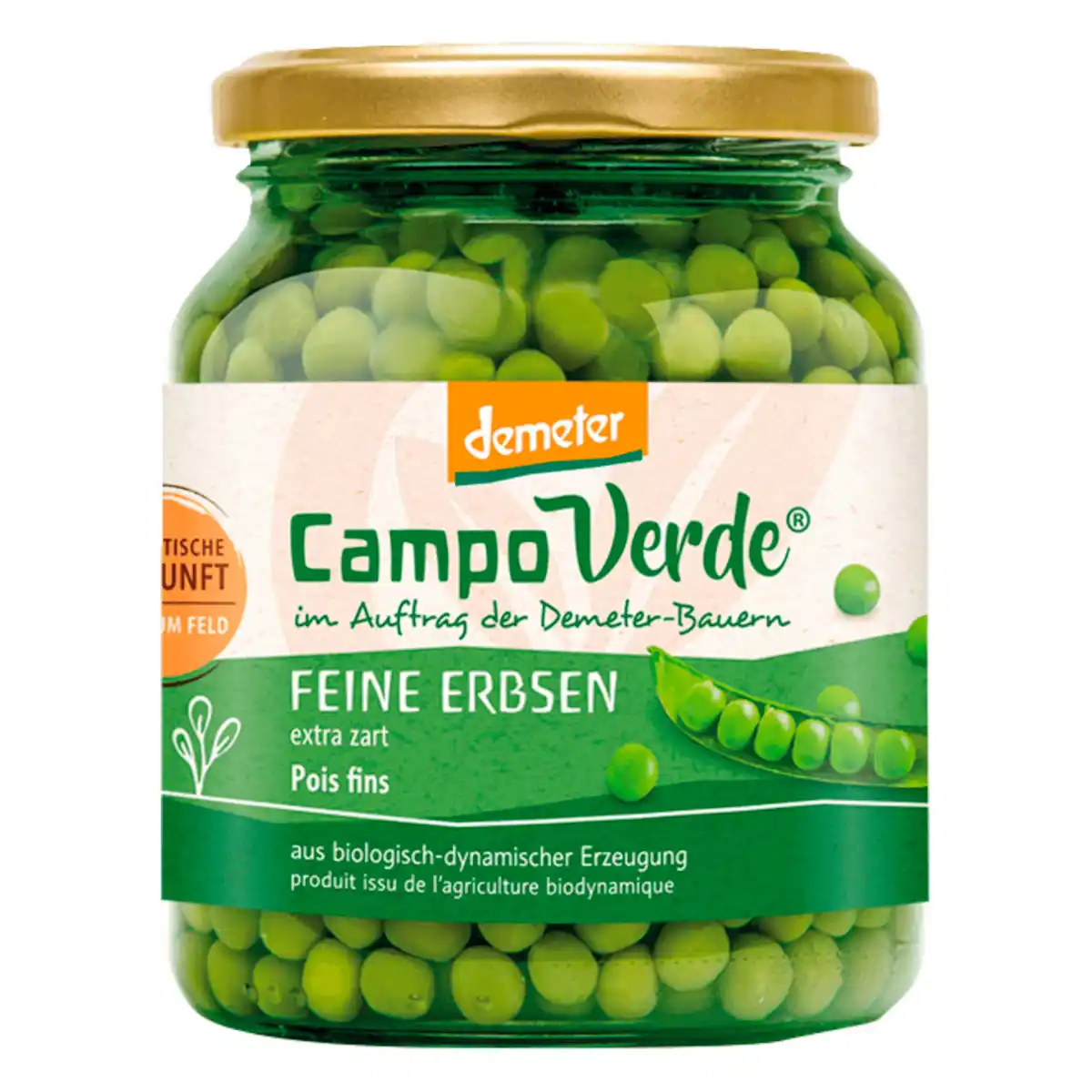 Bild 1 von Campo Verde Bio Demeter Feine Erbsen 215g