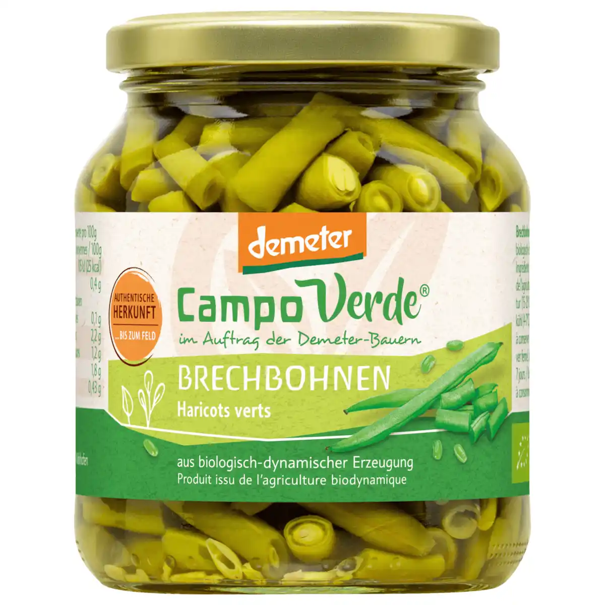 Bild 1 von Campo Verde Bio Demeter grüne Brechbohnen 195g