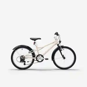 BTWIN Kinderfahrrad Trekkingrad 20 Zoll Riverside 500 beige