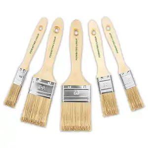 Powertec Color Echtholz-Pinsel-Set 5-tlg.