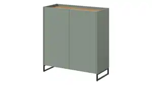 Kommode grün Artisan Eiche 90 x 38 cm - 2-türig - DRIVE
