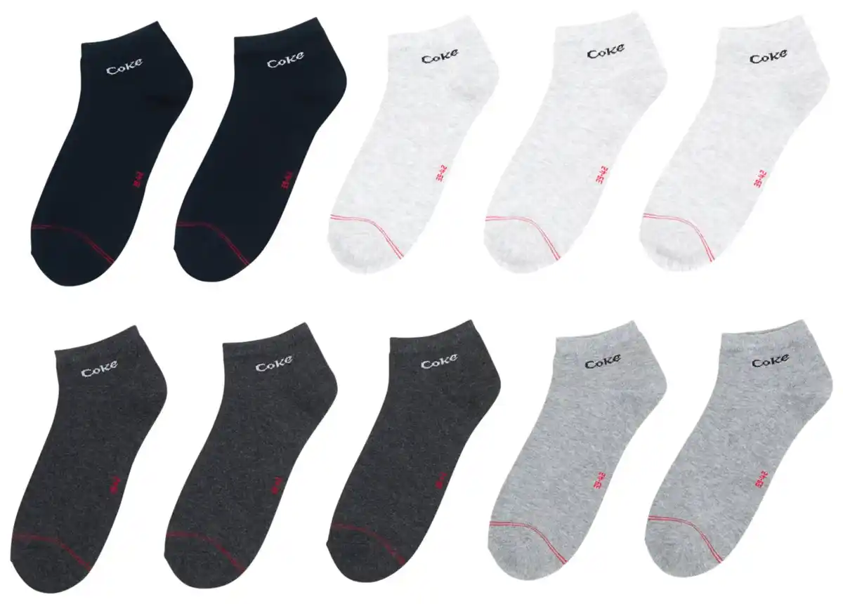 Bild 1 von Sneakersocken »Coca Cola«, 10 Paar