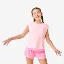Bild 1 von DECATHLON 2-in-1 T-Shirt Kinder atmungsaktiv - bonbonrosa